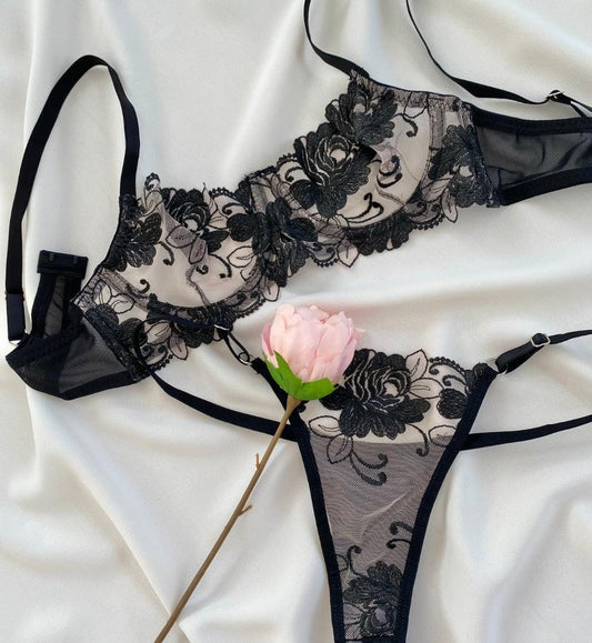 fleurs noires