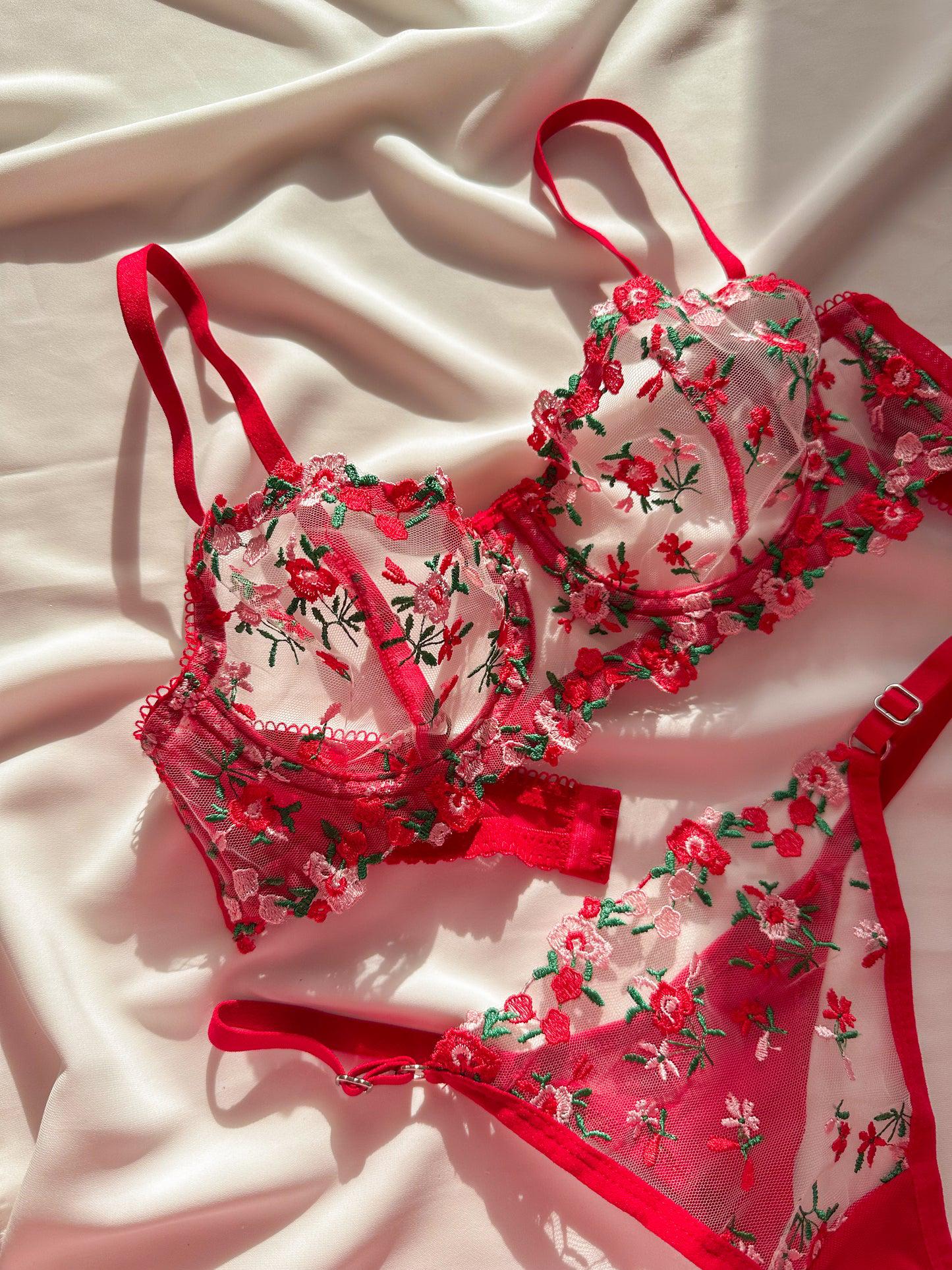 fleur rouge