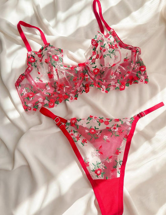 fleur rouge
